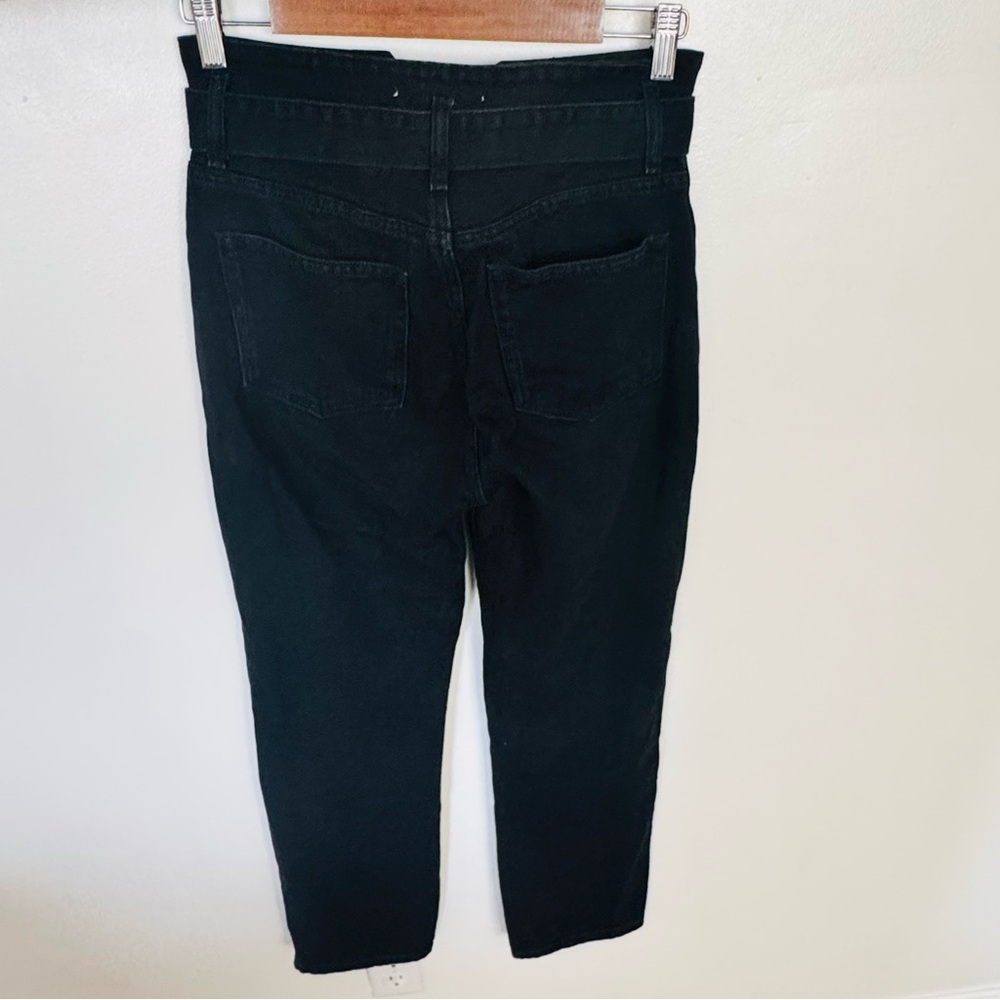 Reformation High Rise Black Jeans with Belt - Picture 4 of 7